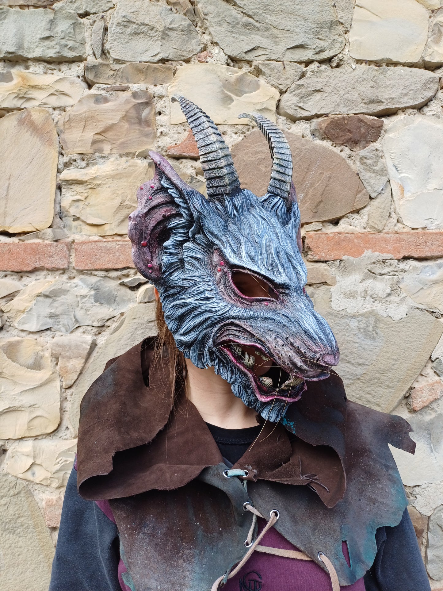 Inspiration for Horned King of Rats and rat mask art, showing different painting and design ideas.