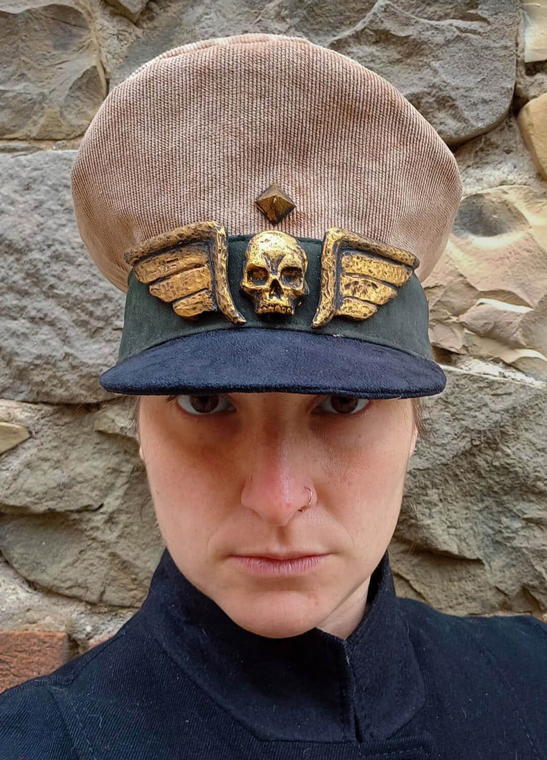 Astra Militarum cap, also known as an Imperial Guard hat, ideal for Warhammer cosplay.