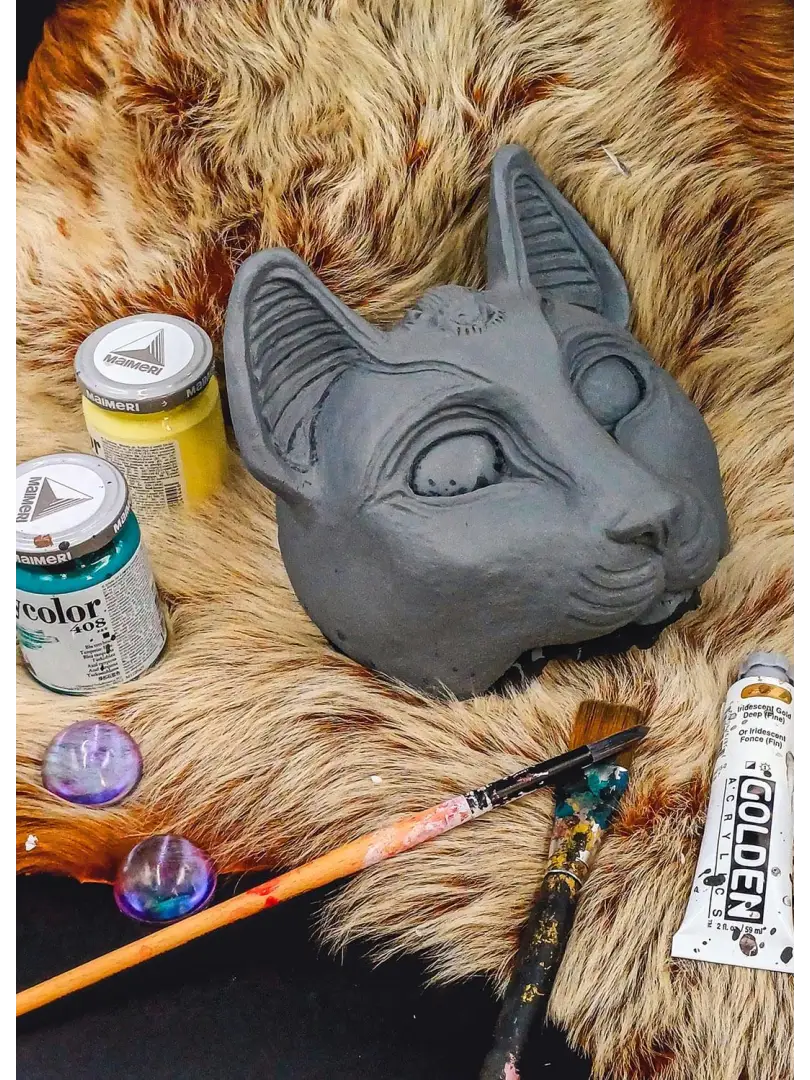 Bastet Blank Mask - Ready to Ship - No eyes - Original Masks