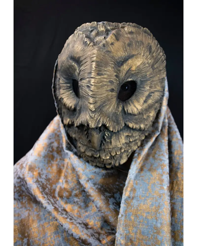 Made to order - Venetian style owl mask, symbol of wisdom, handmade resin, unique design, perfect for masquerade events and historical reenactments