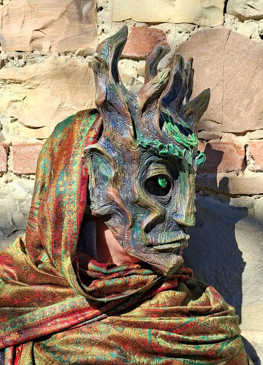 Grünmann-Baum-Maskerade-Maske