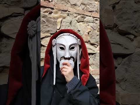 Stone Poet resin face mask inspired by Kyoto deities and kintsugi symbolism