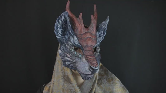 Chinese mythology Qilin mask perfect for Renaissance fairs and cosplay.