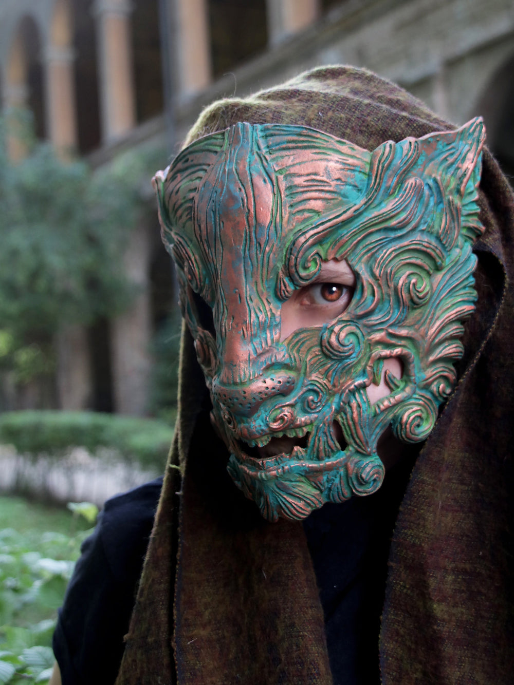 Japanese Demon Mask (Oni) with Adjustable Fit – Perfect for Cosplay & Festivals