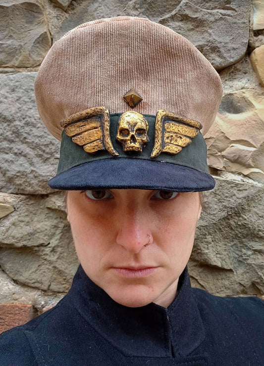 Astra Militarum cap, also known as an Imperial Guard hat, ideal for Warhammer cosplay.
