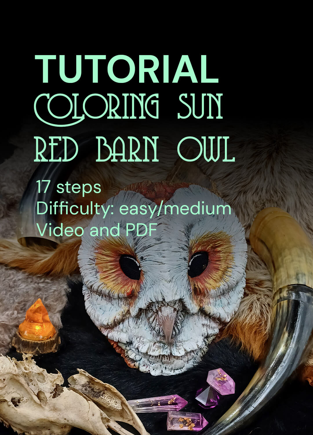 IY mask painting tutorial, radiant eye highlight technique, sun-kissed colors.