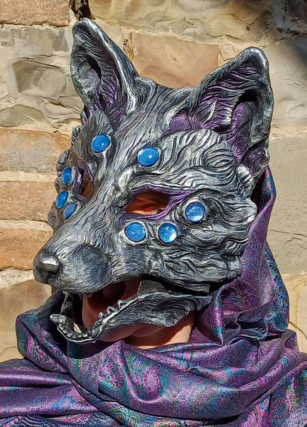 Nogitsune Yokai Mask – Lightweight and Adjustable Japanese Demon Fox Mask