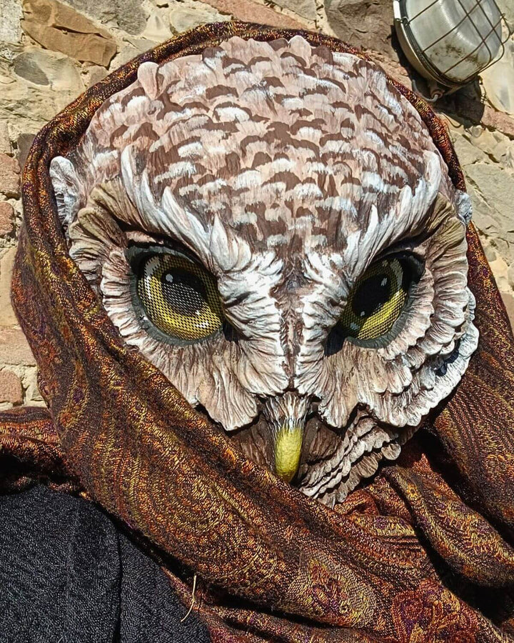 Barn Owl Masks for Cosplay & LARP | Handmade Resin – Chimerical Dragonfly