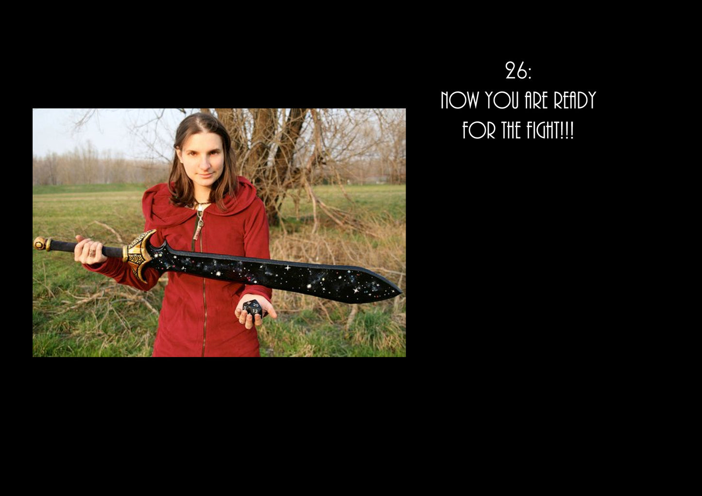 Tutorial to create a 120cm sword for LARP and cosplay, 80s inspired design, downloadable file with instructions and materials, community support available