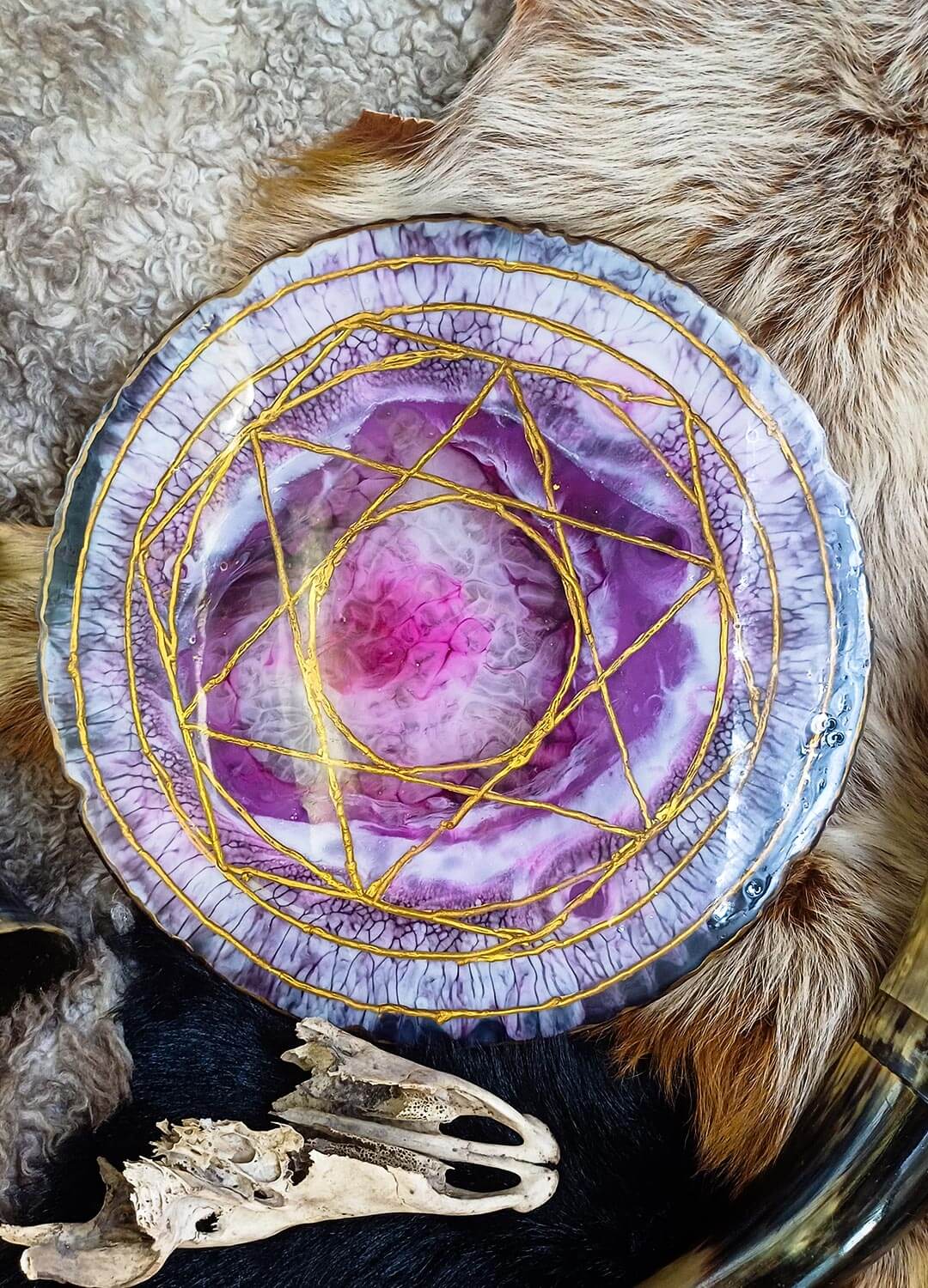 Modular Rital Board Handmade Ritual Board - Resin & Wood - Pagan, LARP, Custom – Chimerical ...