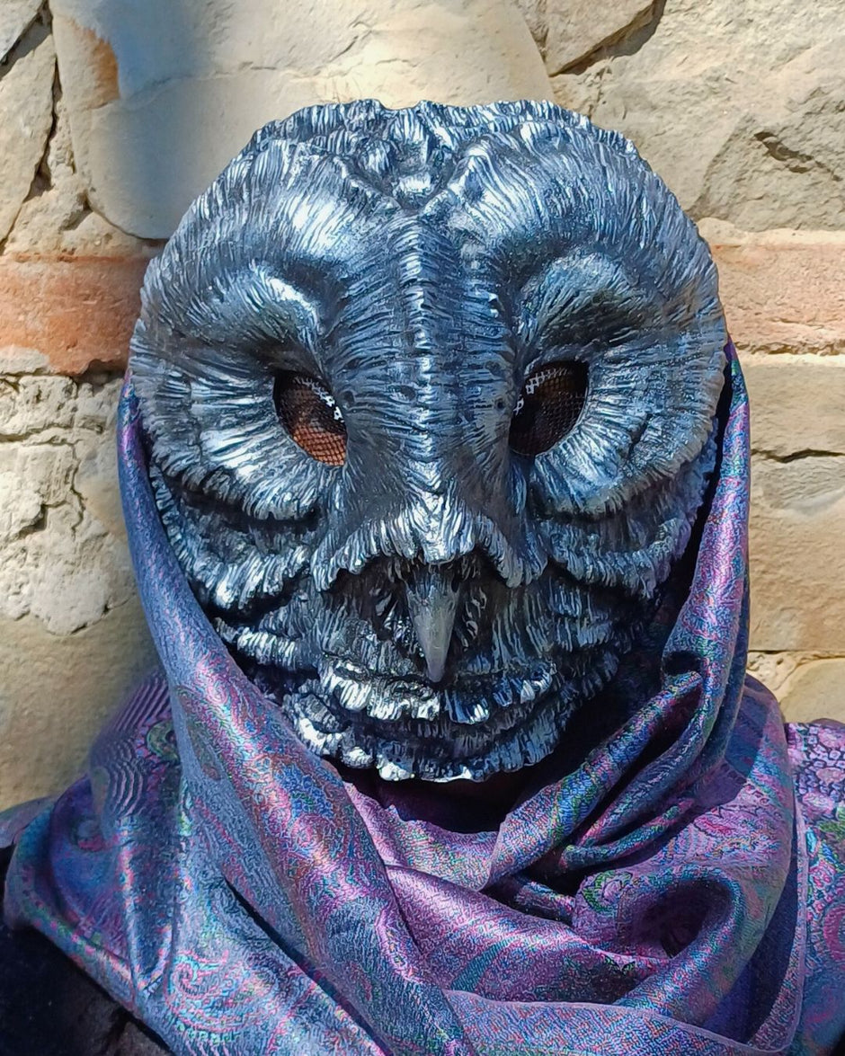 Barn Owl Masks for Cosplay & LARP | Handmade Resin – Chimerical Dragonfly