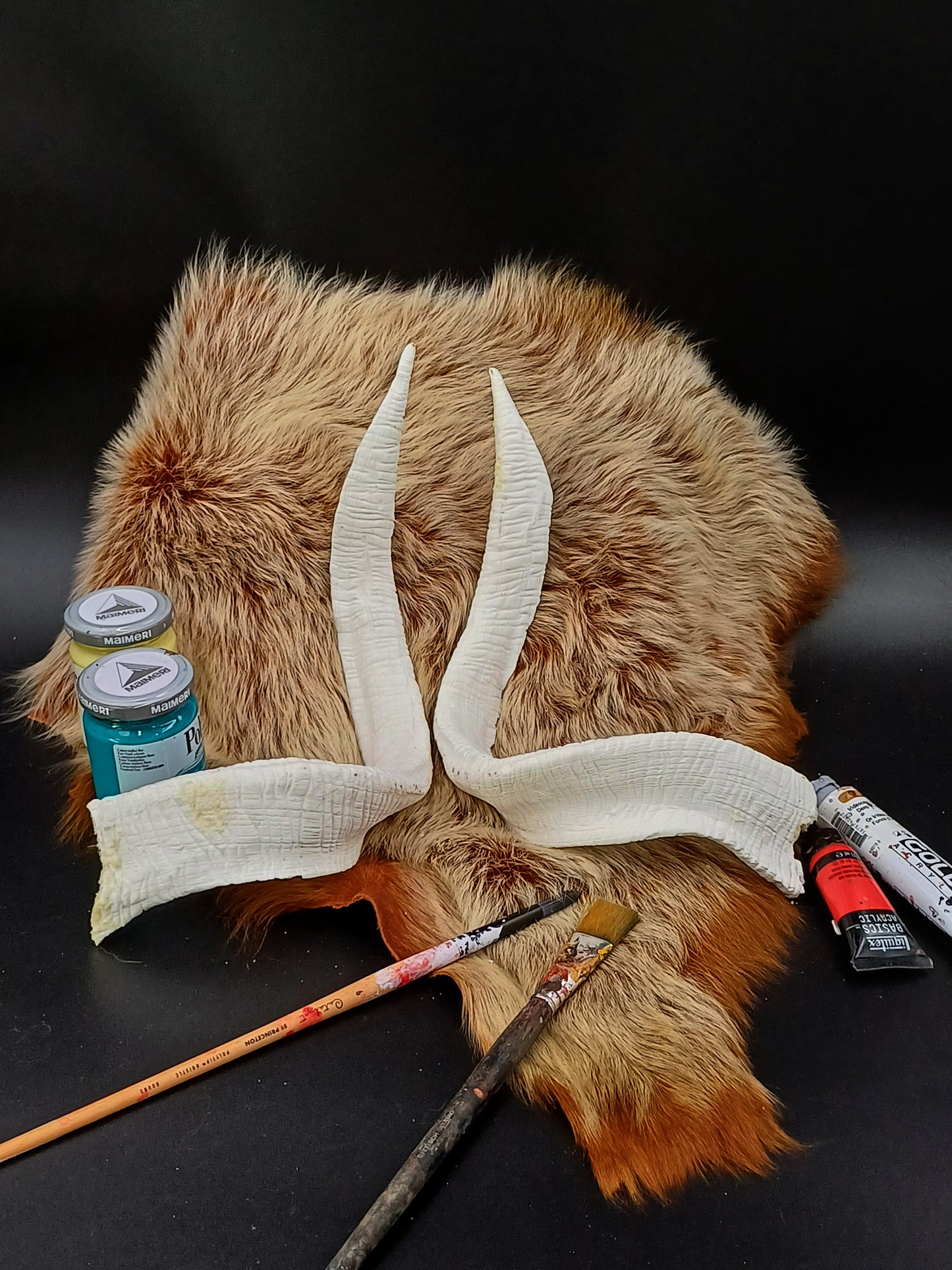 DIY resin horns, ready to ship, cosplay and LARP accessories