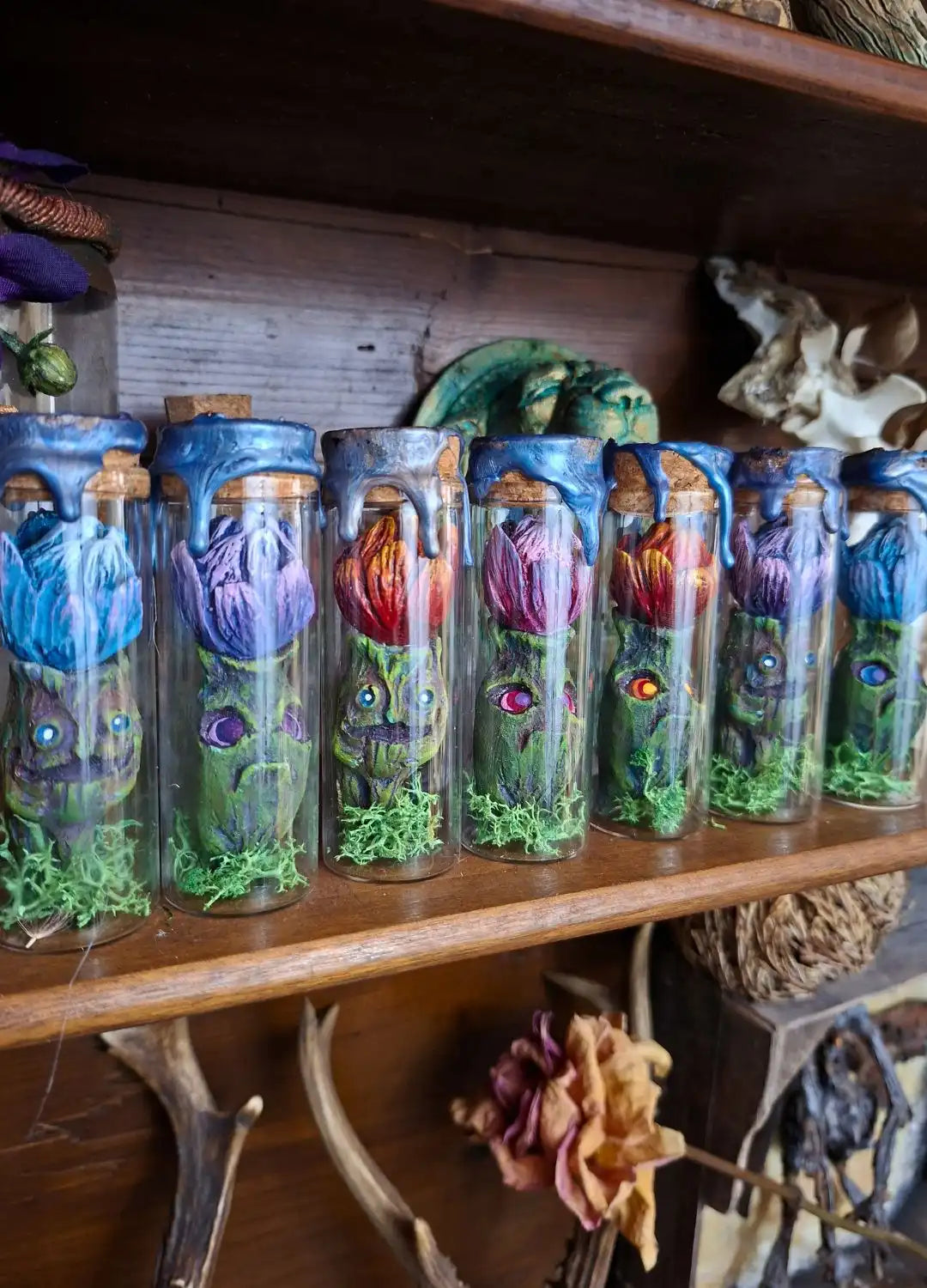 Apothecary Mandrakes – Bottled Fantasy Botanical Specimens