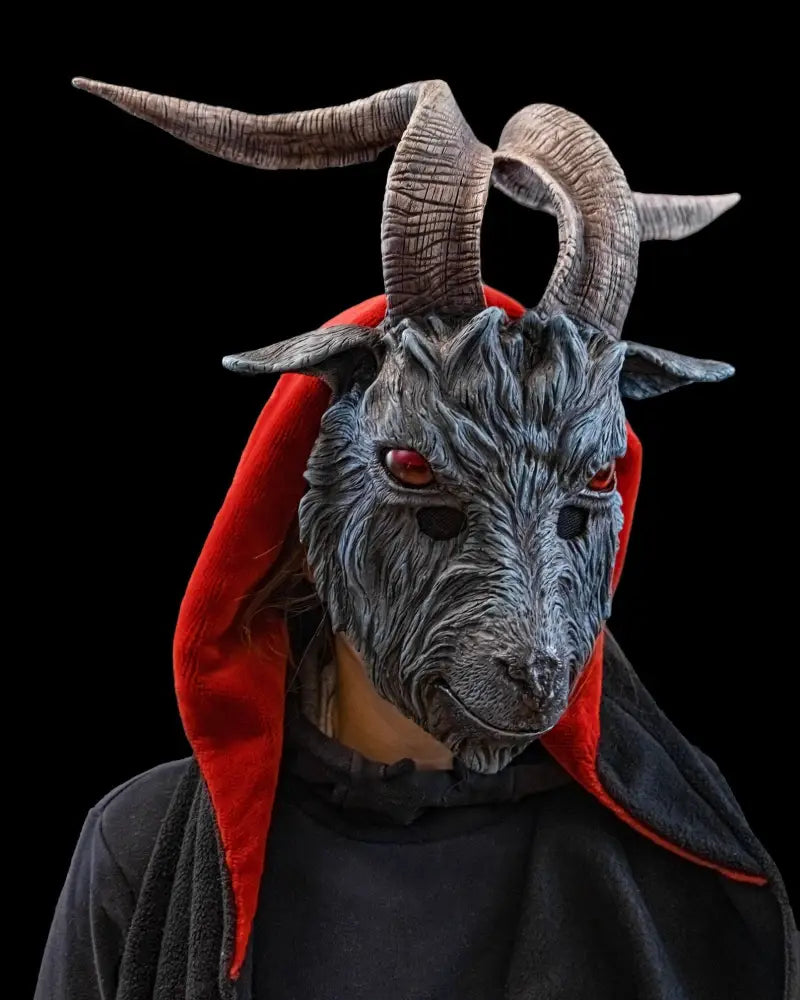 Masked Goat Goat Mask with Horns | LED Eyes | Cosplay Halloween – Chimerical Dragonfly
