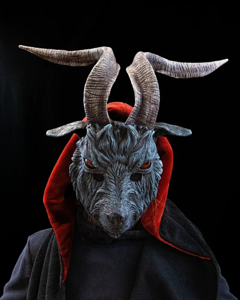 Goa Mask Goat Mask with Horns | LED Eyes | Cosplay Halloween – Chimerical Dragonfly