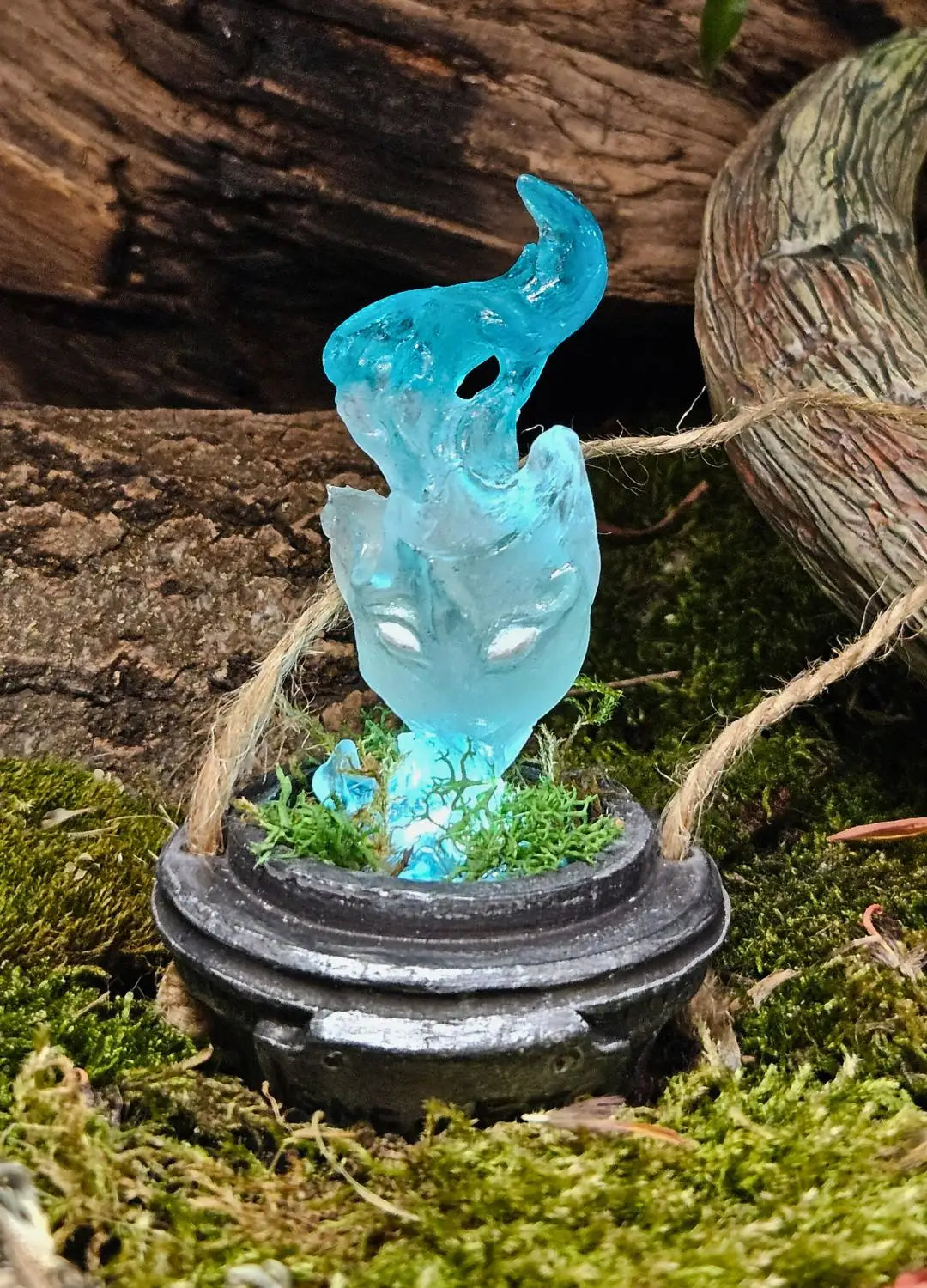 artisan resin will-o-wisp 5e prop inspired by folklore and ghost lights