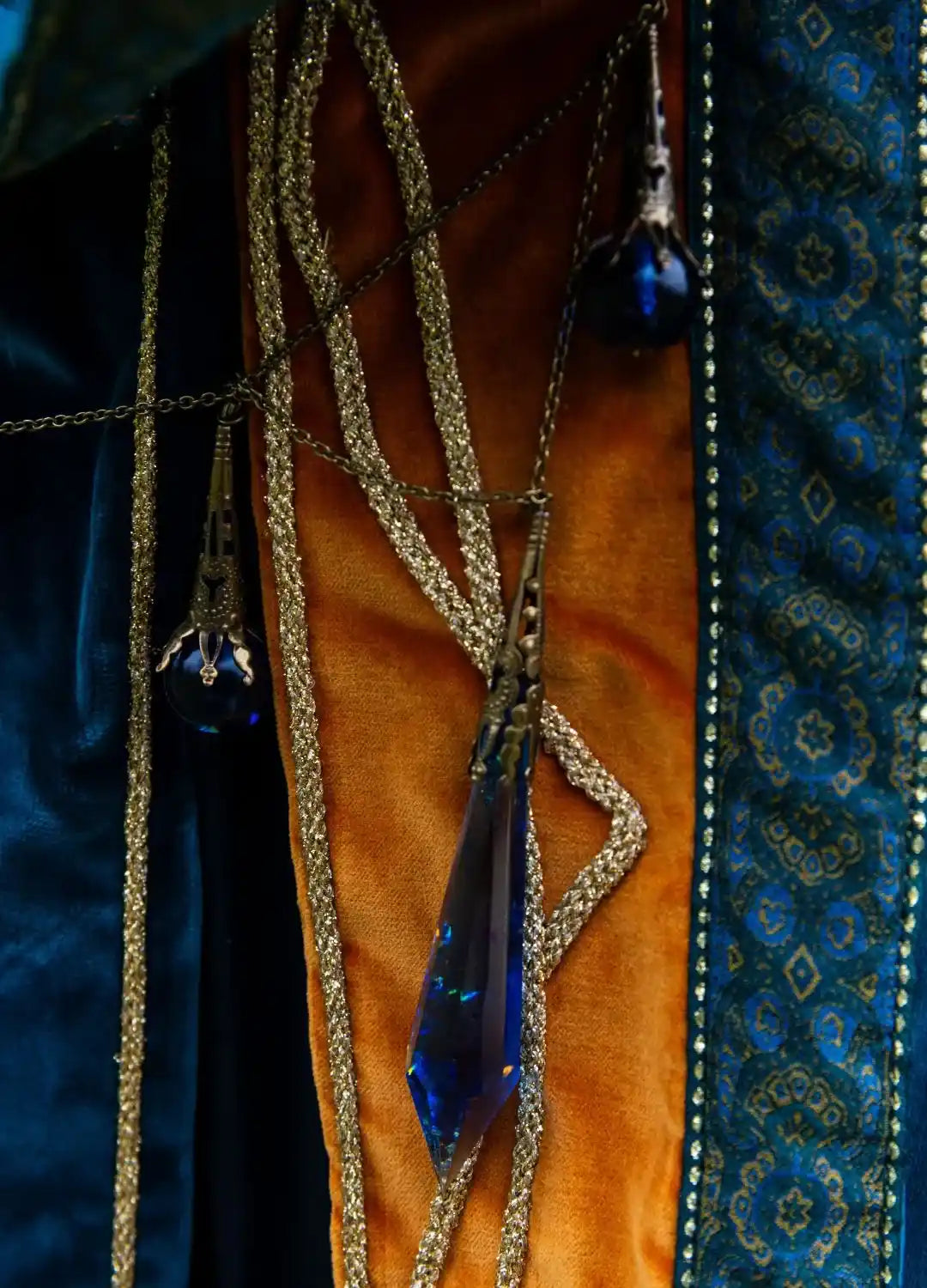 Custom handmade LARP gear tunic with bolero and detachable sleeves.