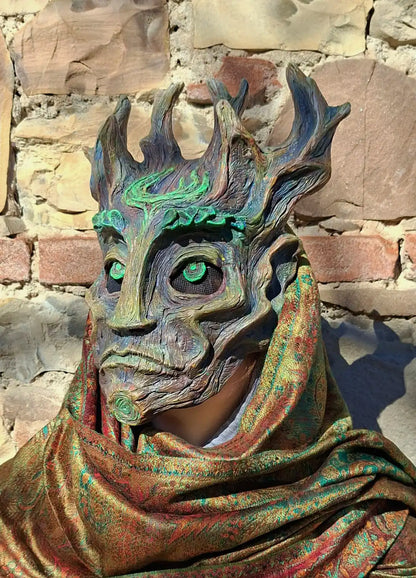 Grünmann-Baum-Maskerade-Maske