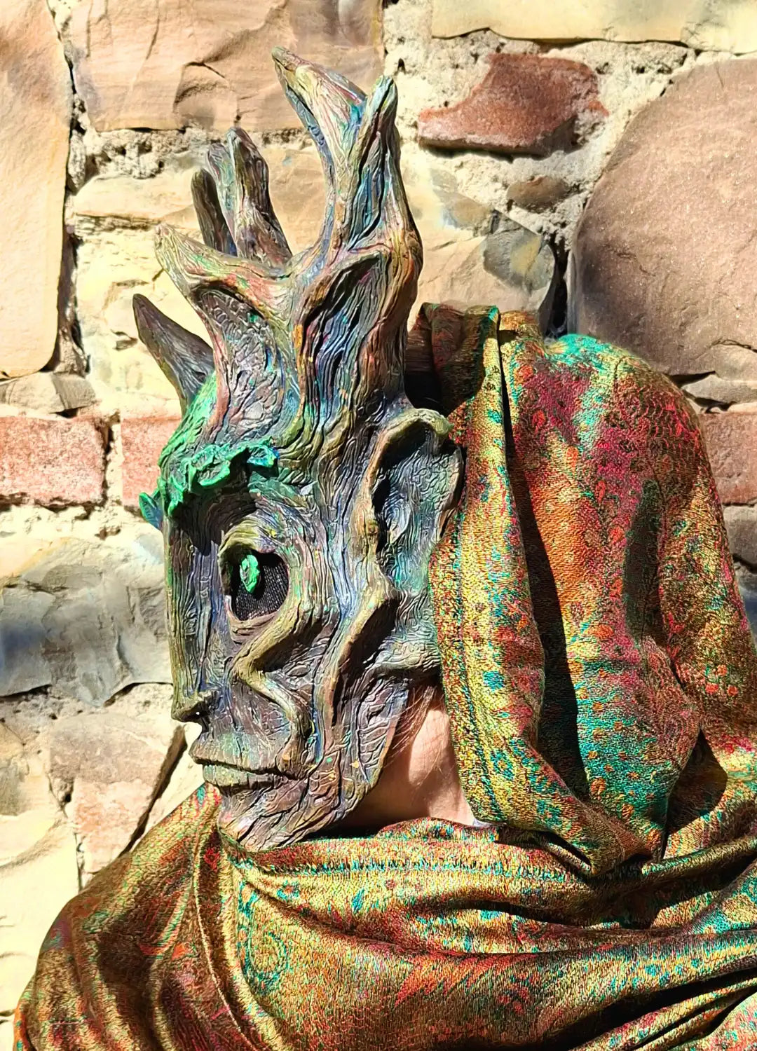 Grünmann-Baum-Maskerade-Maske