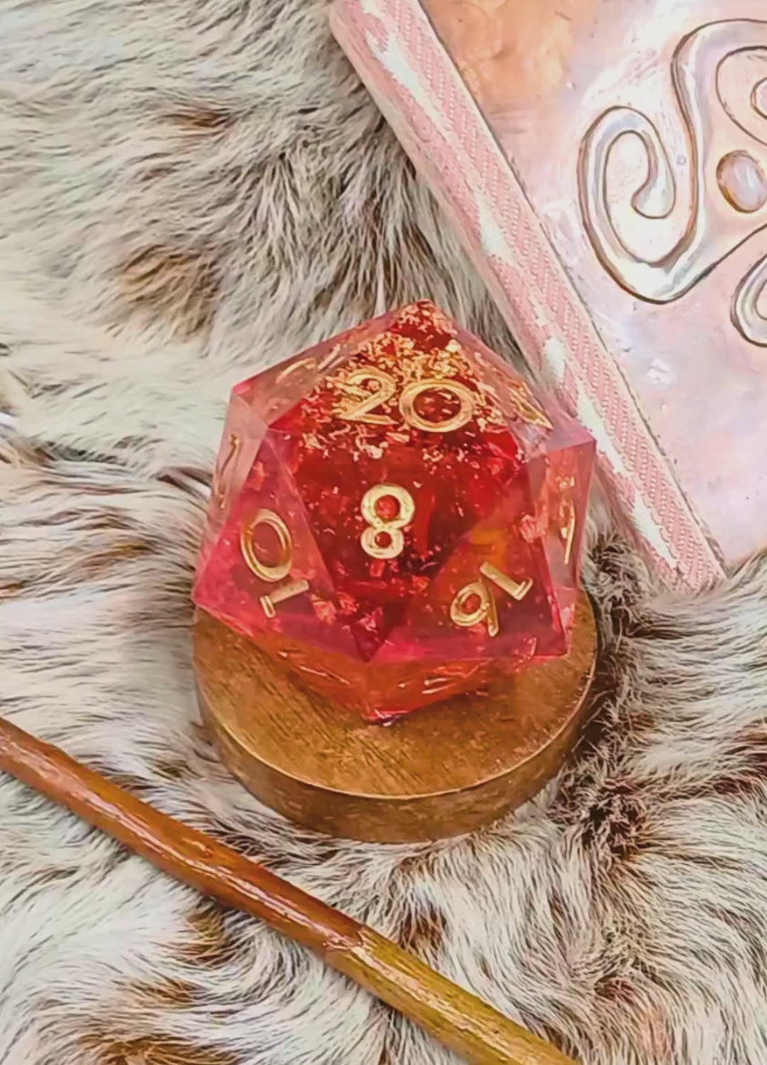 Customizable resin D20 light used as fantasy room decor for gaming enthusiasts