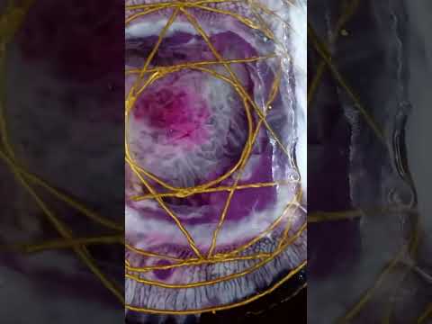 Handmade ritual board crafted from wood and resin for pagan rituals and LARP roleplay