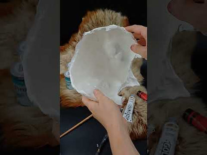 A blank resin avian mask built for painting, detailing, and personal bird designs.