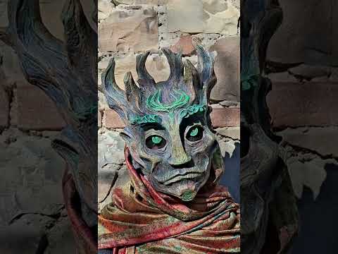 The green man mask perfect for larp and costume design