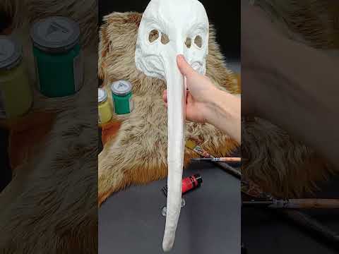 DIY Thoth blank resin mask ready to paint, Egyptian god mask for cosplay and LARP