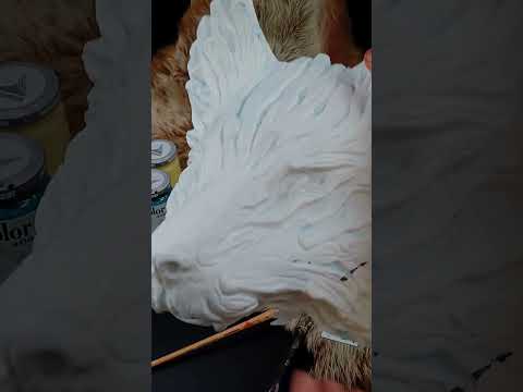 DIY Fenrir wolf blank resin mask ready to paint, mythological wolf cosplay and LARP mask