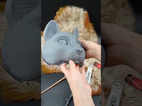 DIY Bastet blank resin mask ready to paint, Egyptian god cosplay and LARP mask