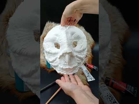DIY barn owl blank resin mask ready to paint, owl cosplay and masquerade mask