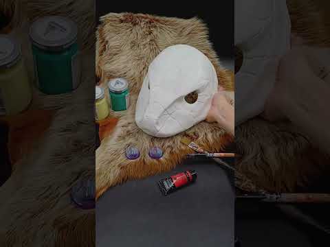 DIY Rainbow Serpent blank resin mask ready to paint, mythological cosplay and theater mask