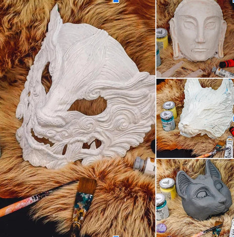 Hauntingly Beautiful Resin Masks and Costumes for an Epic Halloween